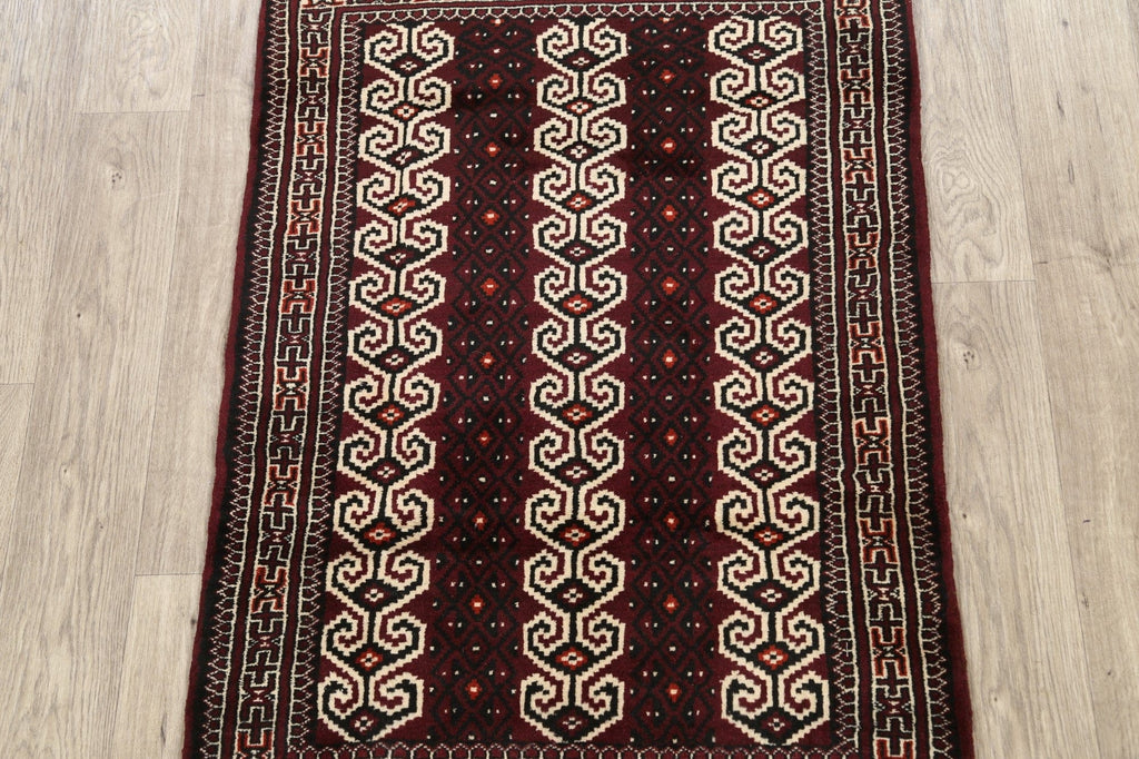 Geometric Balouch Persian Area Rug 3x4