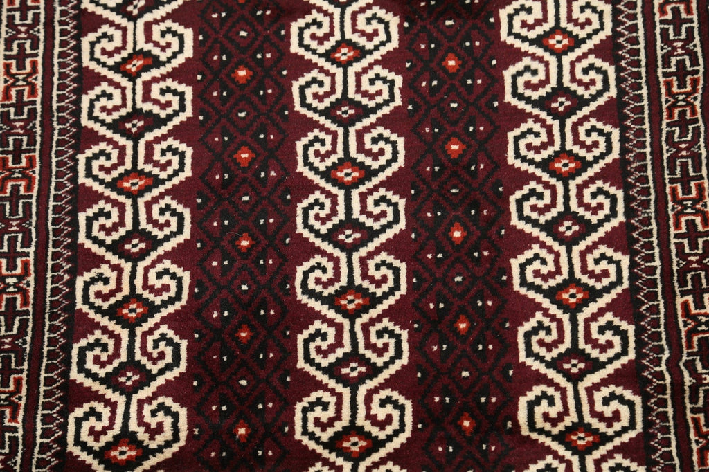 Geometric Balouch Persian Area Rug 3x4