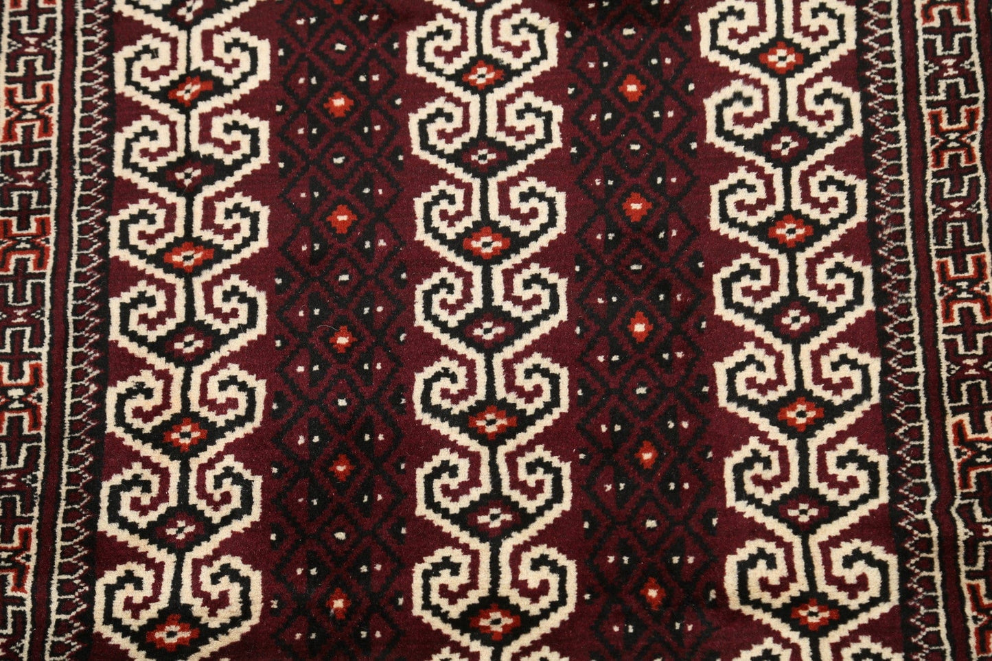 Geometric Balouch Persian Area Rug 3x4