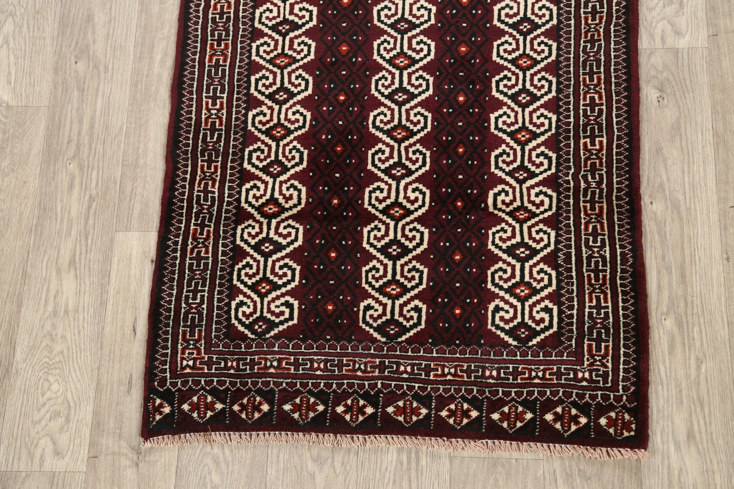 Geometric Balouch Persian Area Rug 3x4