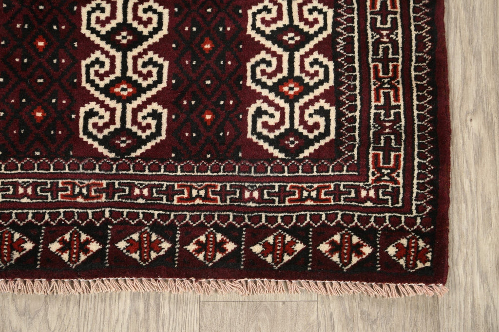 Geometric Balouch Persian Area Rug 3x4