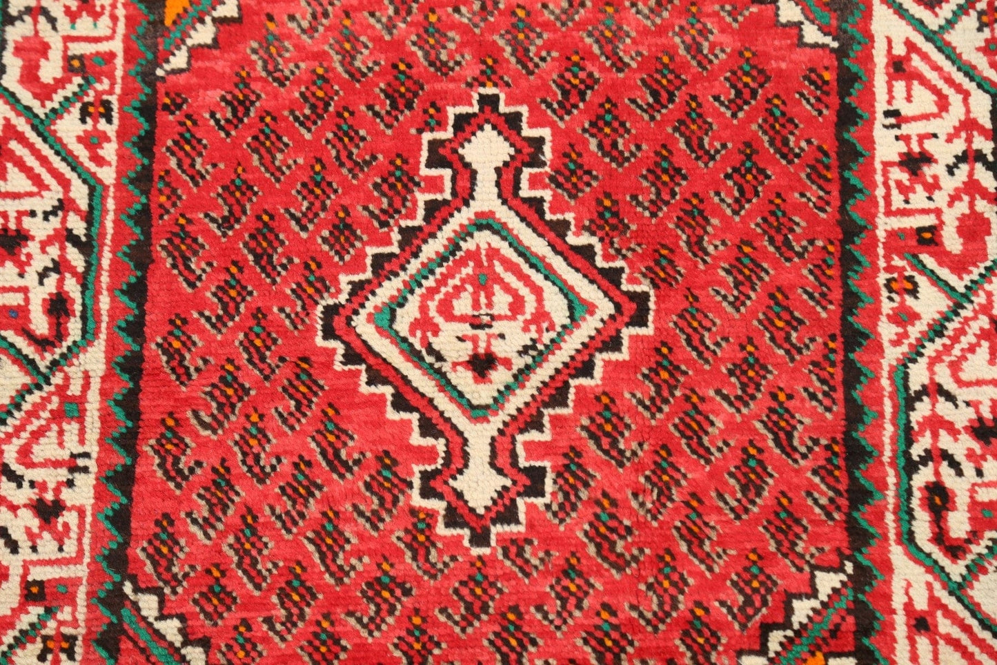 Geometric Boteh Botemir Persian Area Rug 3x4