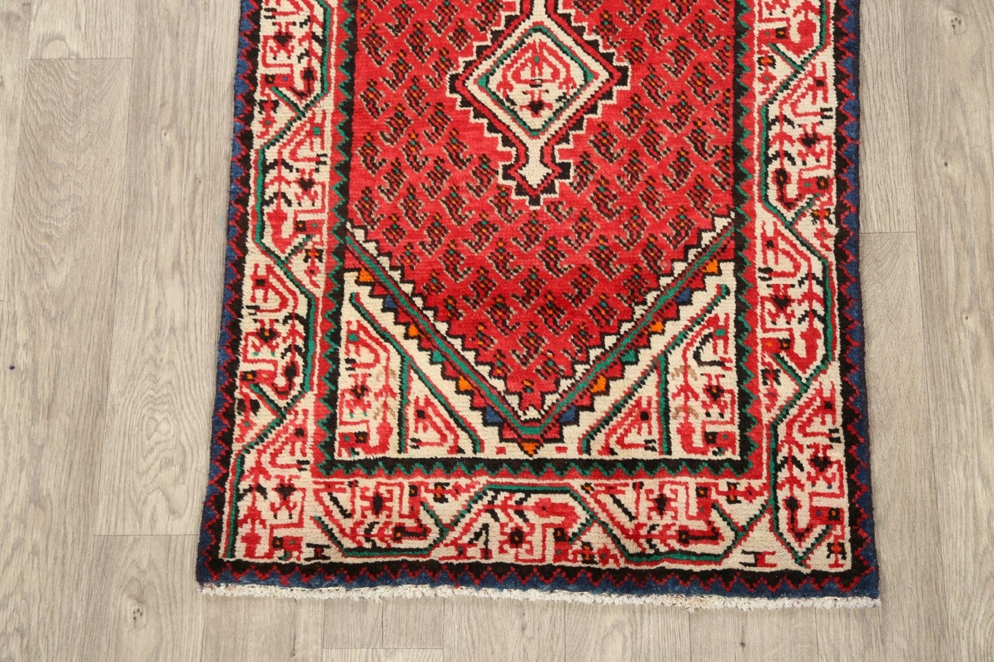 Geometric Boteh Botemir Persian Area Rug 3x4