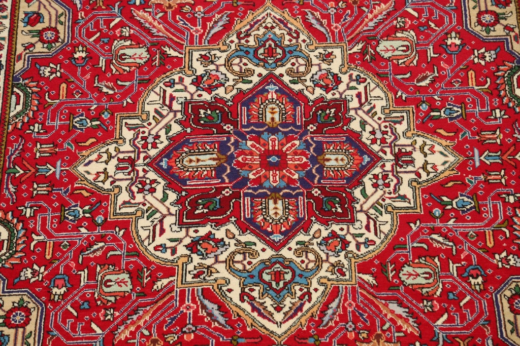 Geometric Tabriz Persian Area Rug 7x10