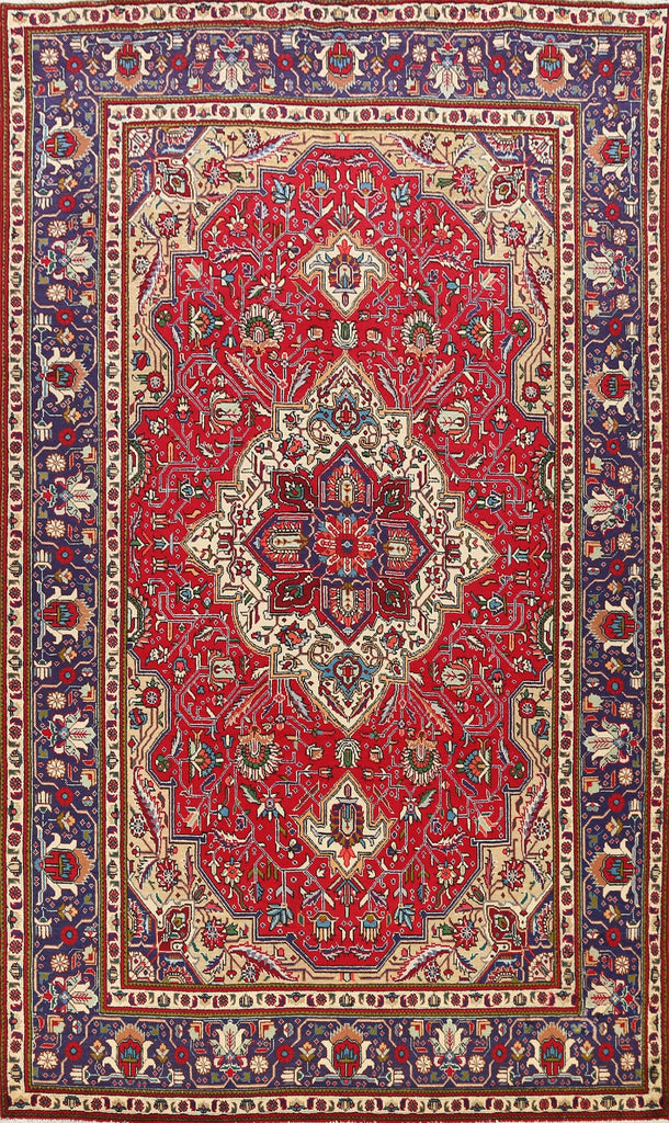 Geometric Tabriz Persian Area Rug 7x10