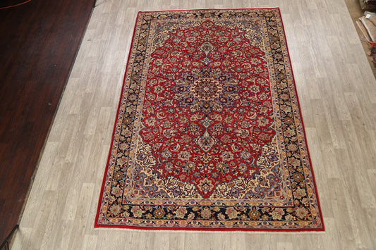 Floral Red Najafabad Persian Area Rug 7x11