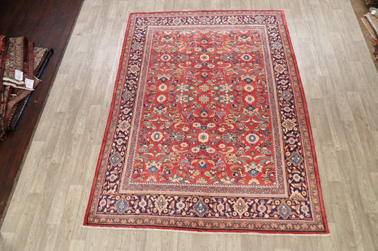 Floral Sarouk Mahal Persian Area Rug 7x10