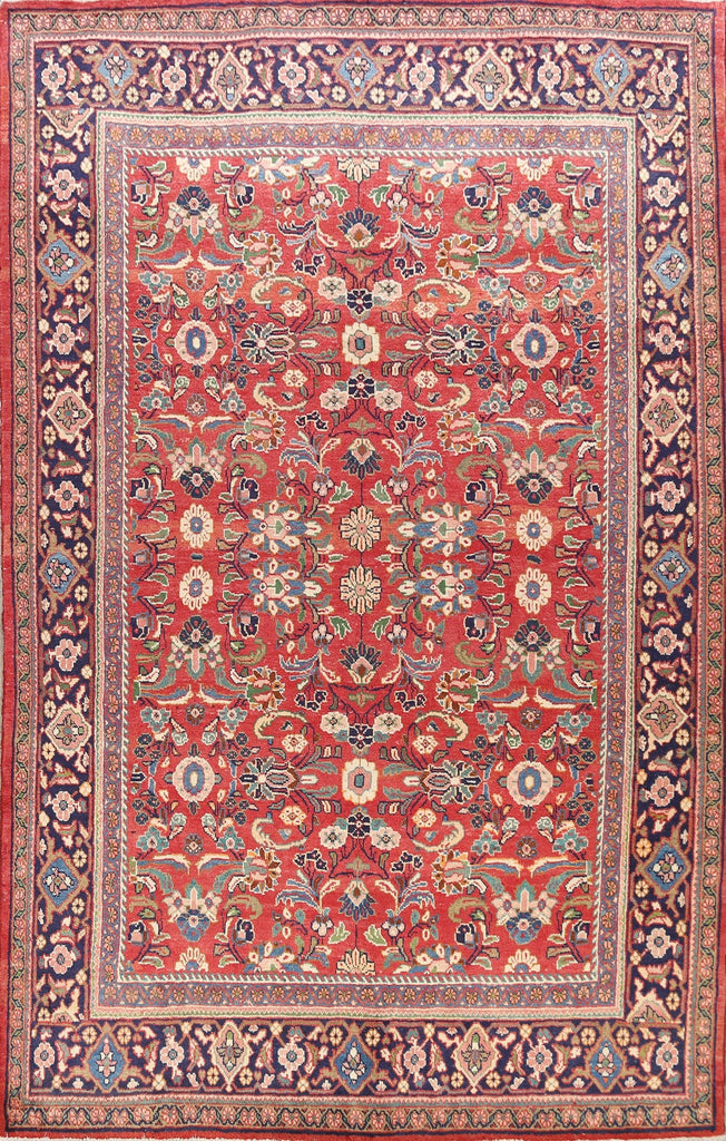 Floral Sarouk Mahal Persian Area Rug 7x10