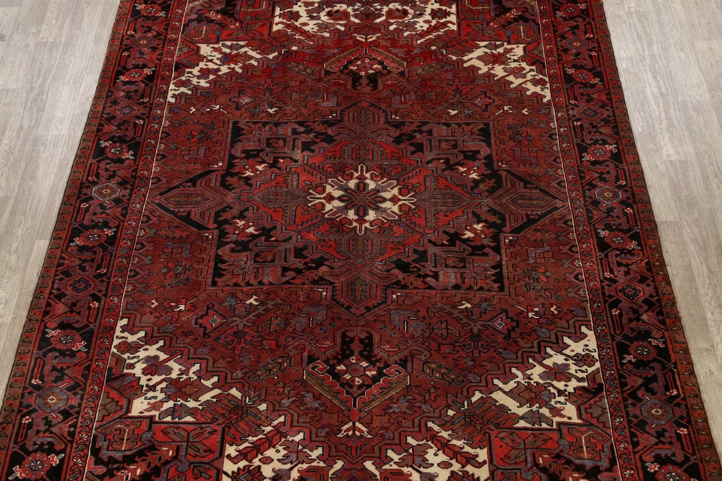 Geometric Heriz Persian Area Rug 8x11