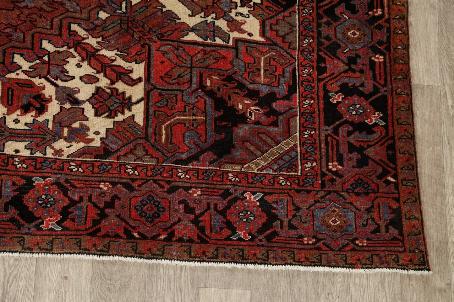 Geometric Heriz Persian Area Rug 8x11