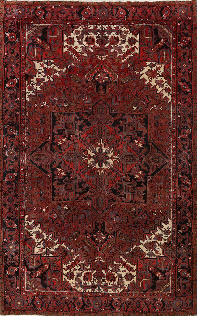 Geometric Heriz Persian Area Rug 8x11