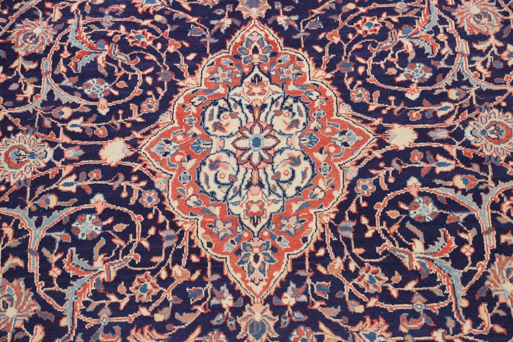 Vegetable Dye Floral Sarouk Persian Area Rug 8x11