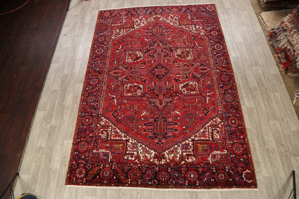 Geometric Heriz Persian Area Rug 8x12