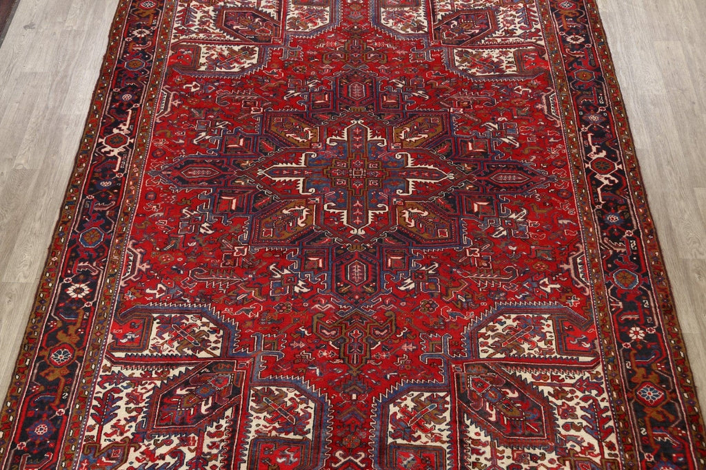 Geometric Heriz Persian Area Rug 9x11