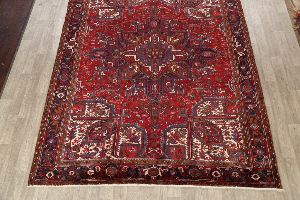 Geometric Heriz Persian Area Rug 9x11