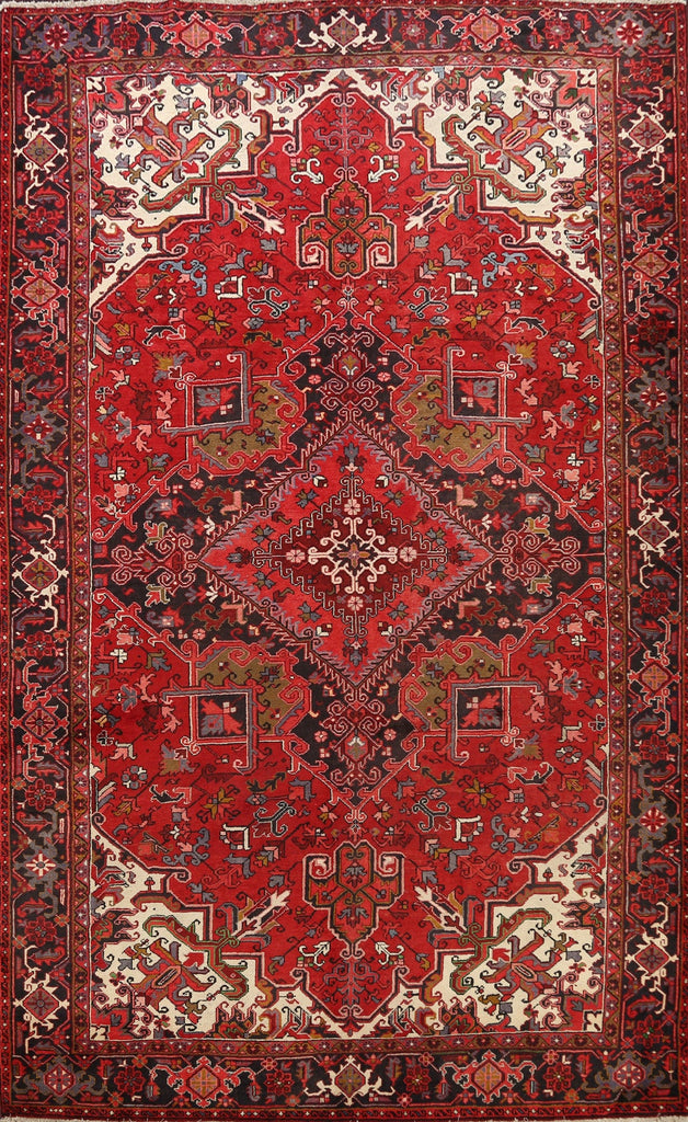 Geometric Heriz Persian Area Rug 9x11