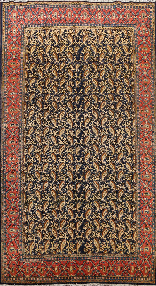 All-Over Paisley Sarouk Persian Area Rug 8x12