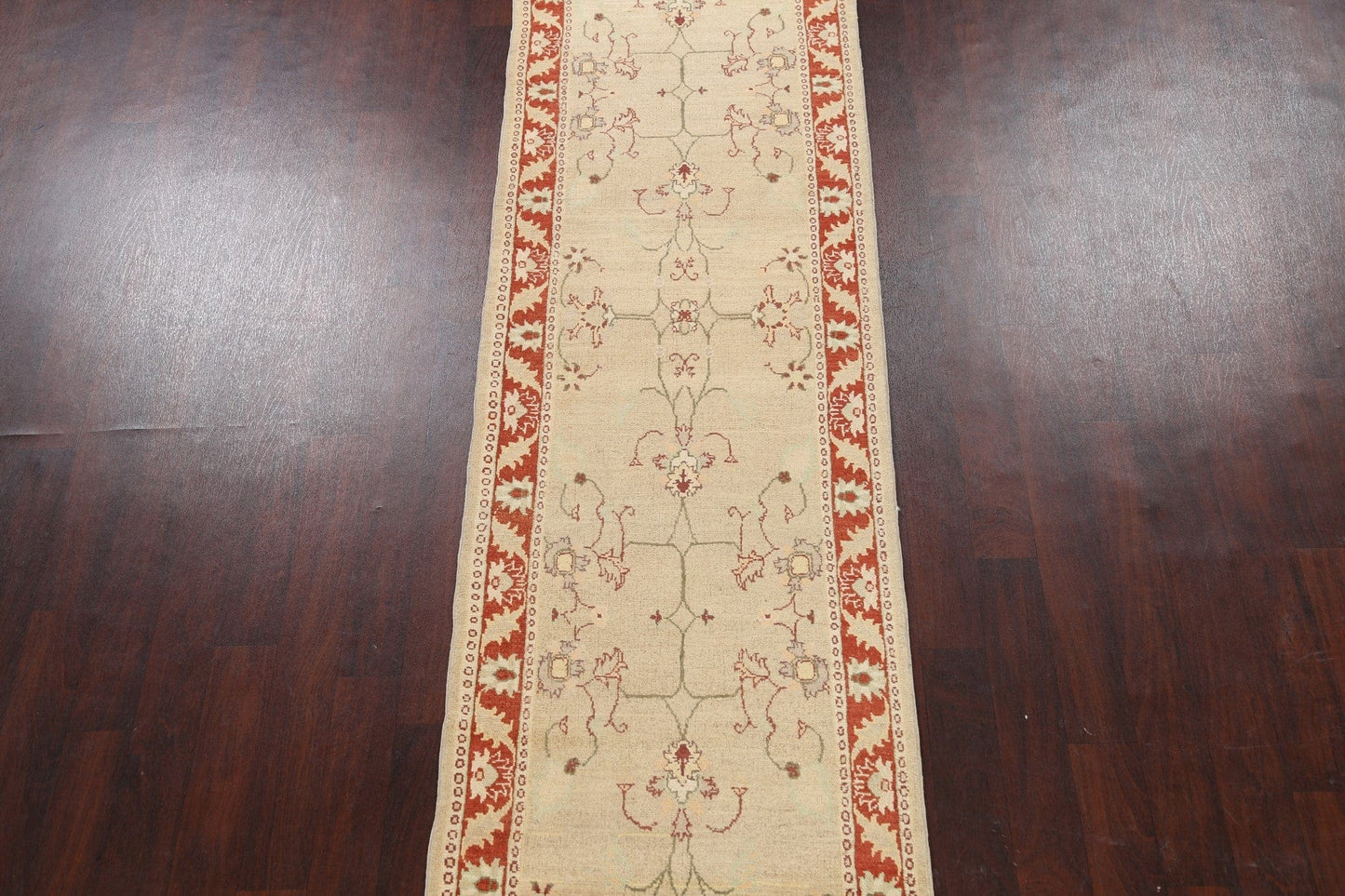 Floral Sarouk Persian Runner Rug 3x11