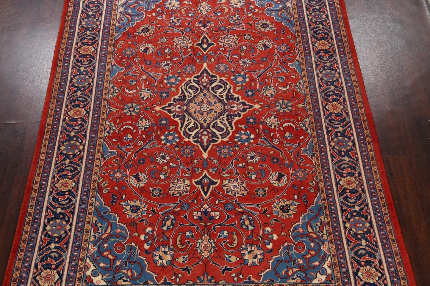 Floral Red Sarouk Persian Area Rug 8x11