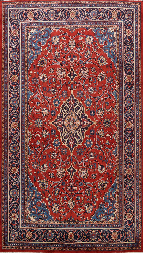 Floral Red Sarouk Persian Area Rug 8x11