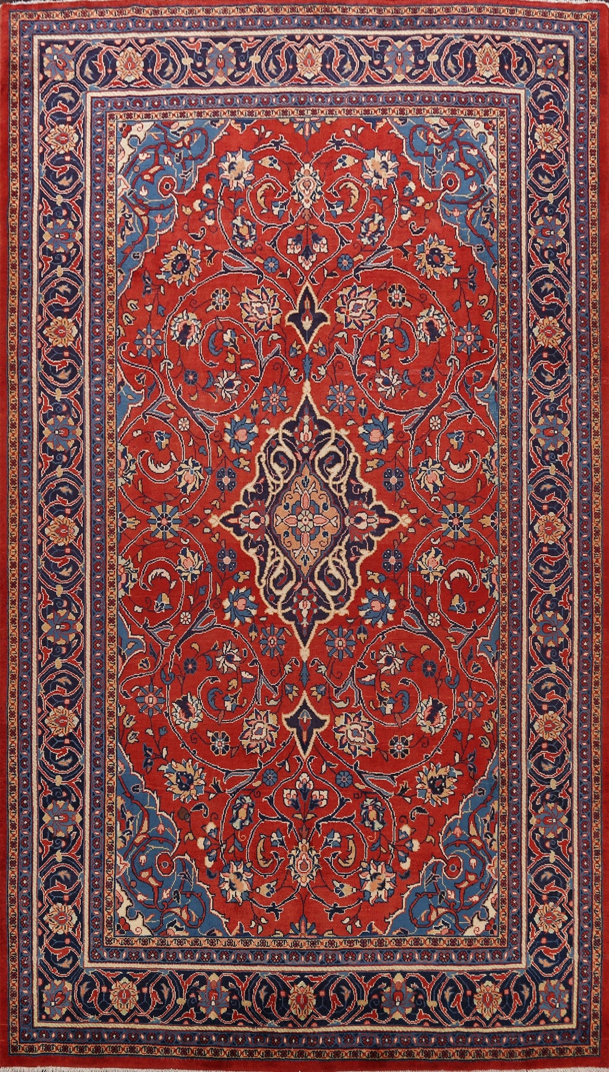 Floral Red Sarouk Persian Area Rug 8x11