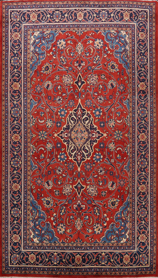 Floral Red Sarouk Persian Area Rug 8x11