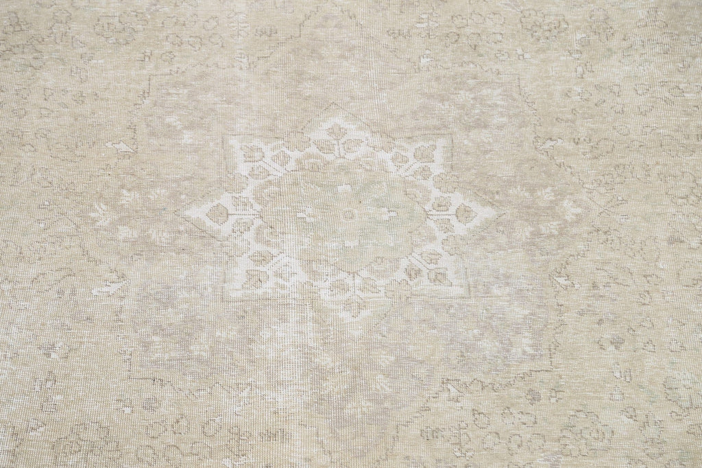 Muted Distressed Tabriz Persian Area Rug 8x11