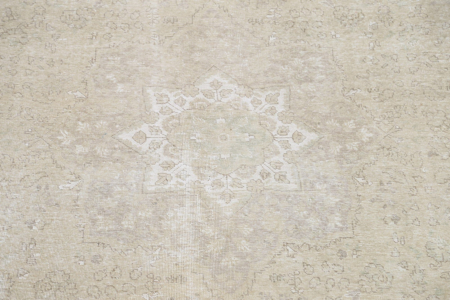 Muted Distressed Tabriz Persian Area Rug 8x11