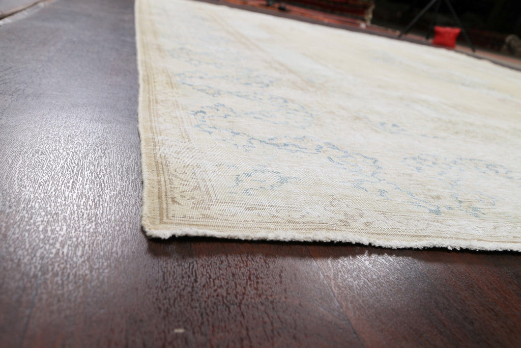 Muted Distressed Kerman Persian Area Rug 10x12