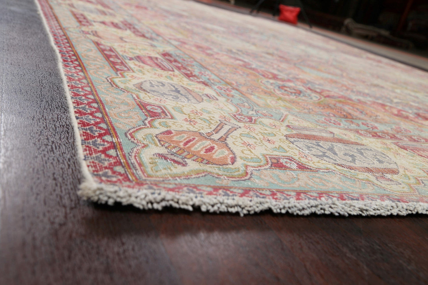 Muted Distressed Kashmar Persian Area Rug 9x12