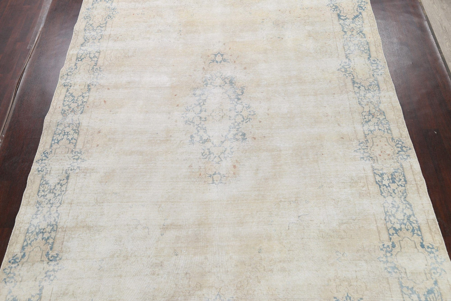 Muted Distressed Tabriz Persian Area Rug 10x13