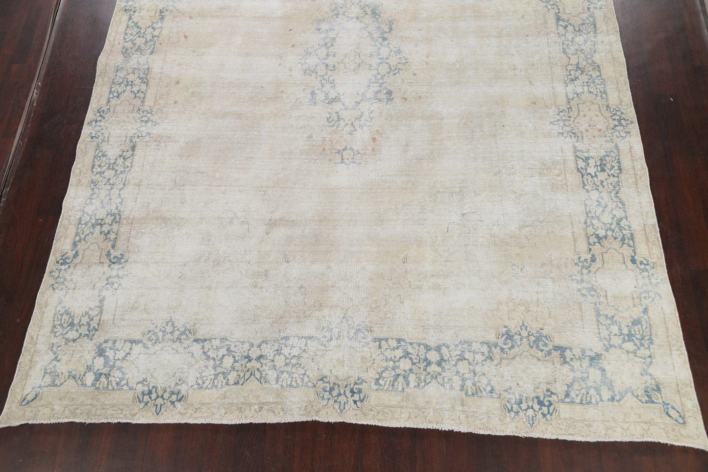 Muted Distressed Tabriz Persian Area Rug 10x13