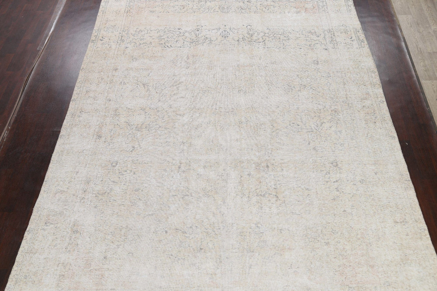 Muted Distressed Tabriz Persian Area Rug 10x13