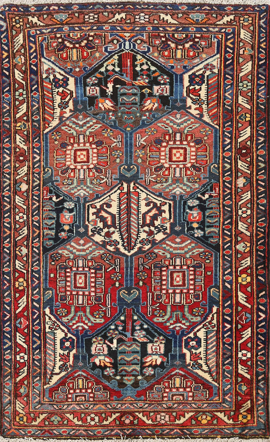 Geometric Bakhtiari Persian Area Rug 3x5