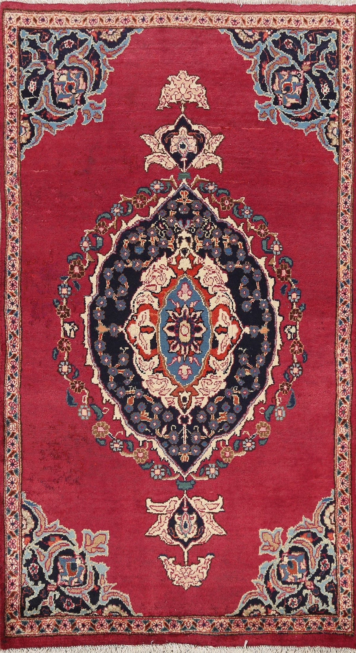 Floral Tabriz Persian Area Rug 3x5