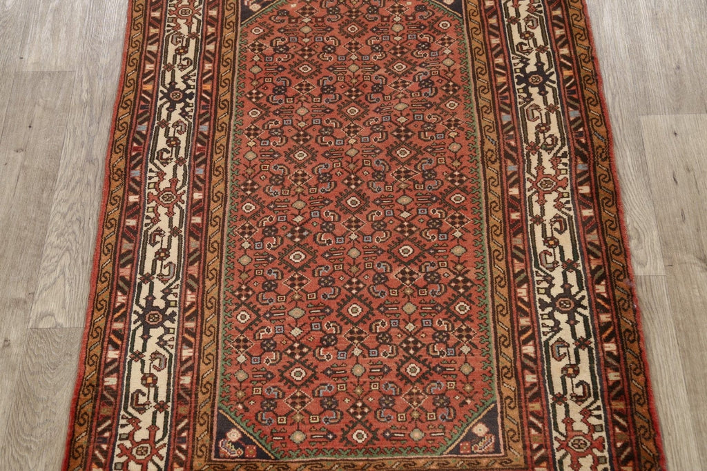 Geometric Hamedan Persian Area Rug 4x6