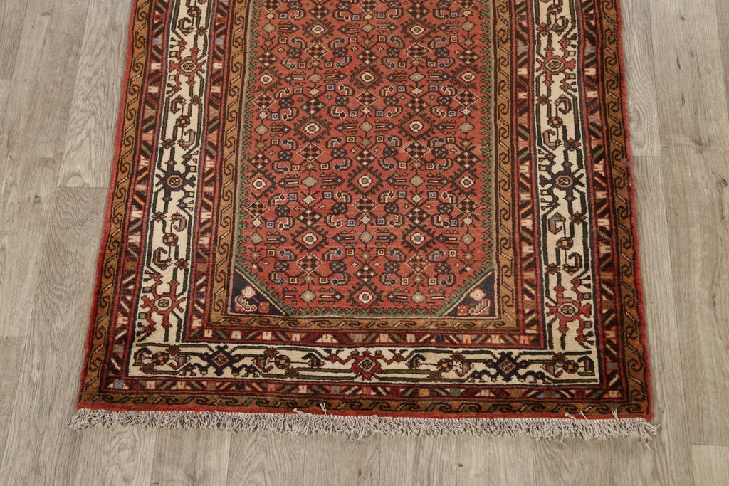 Geometric Hamedan Persian Area Rug 4x6