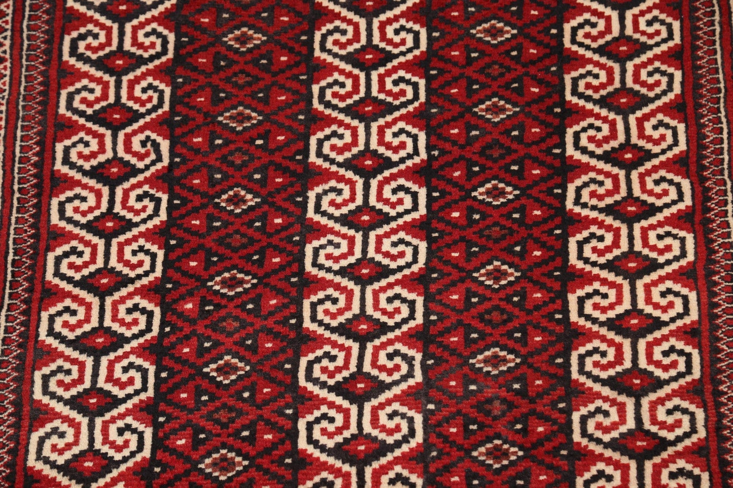 Geometric Balouch Persian Area Rug 3x4