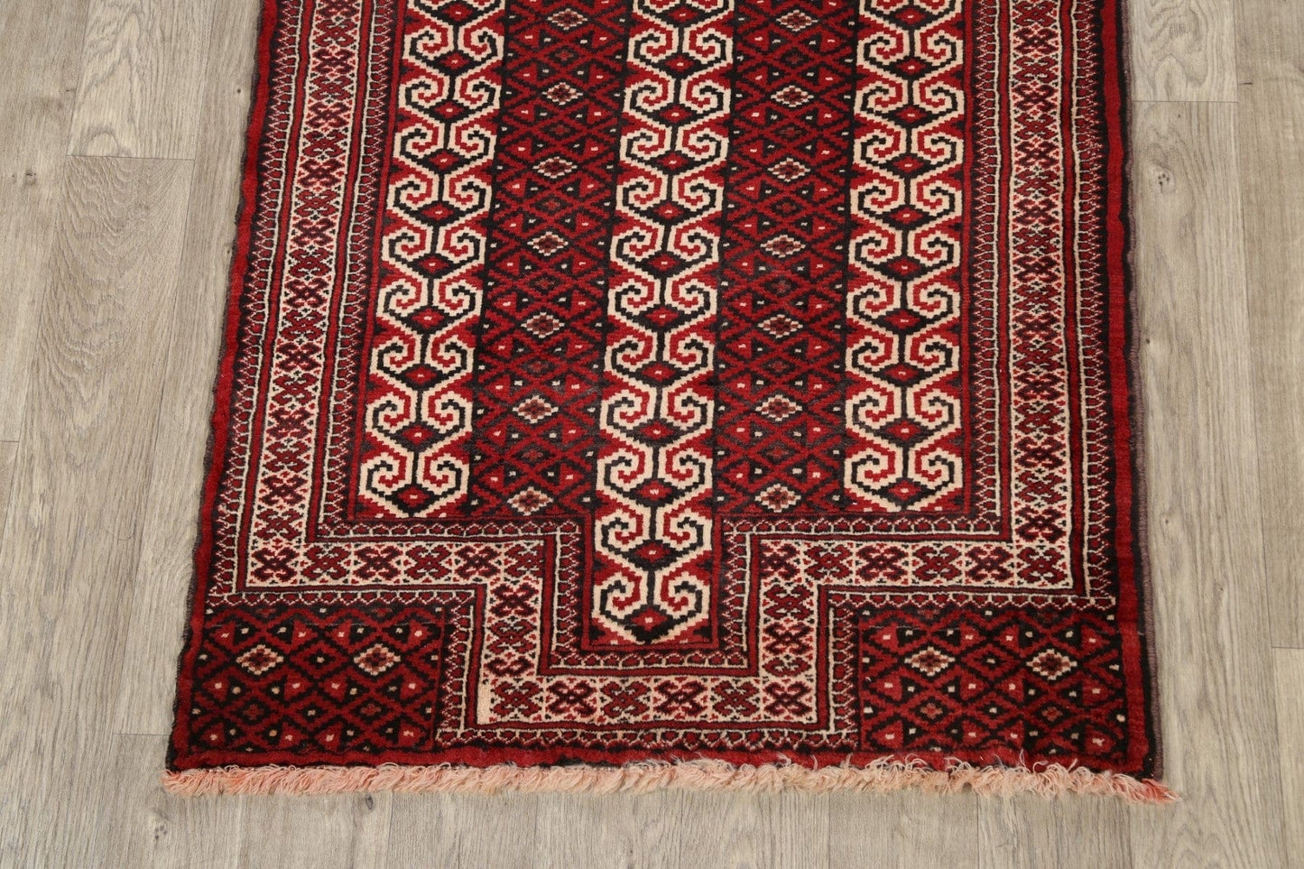 Geometric Balouch Persian Area Rug 3x4