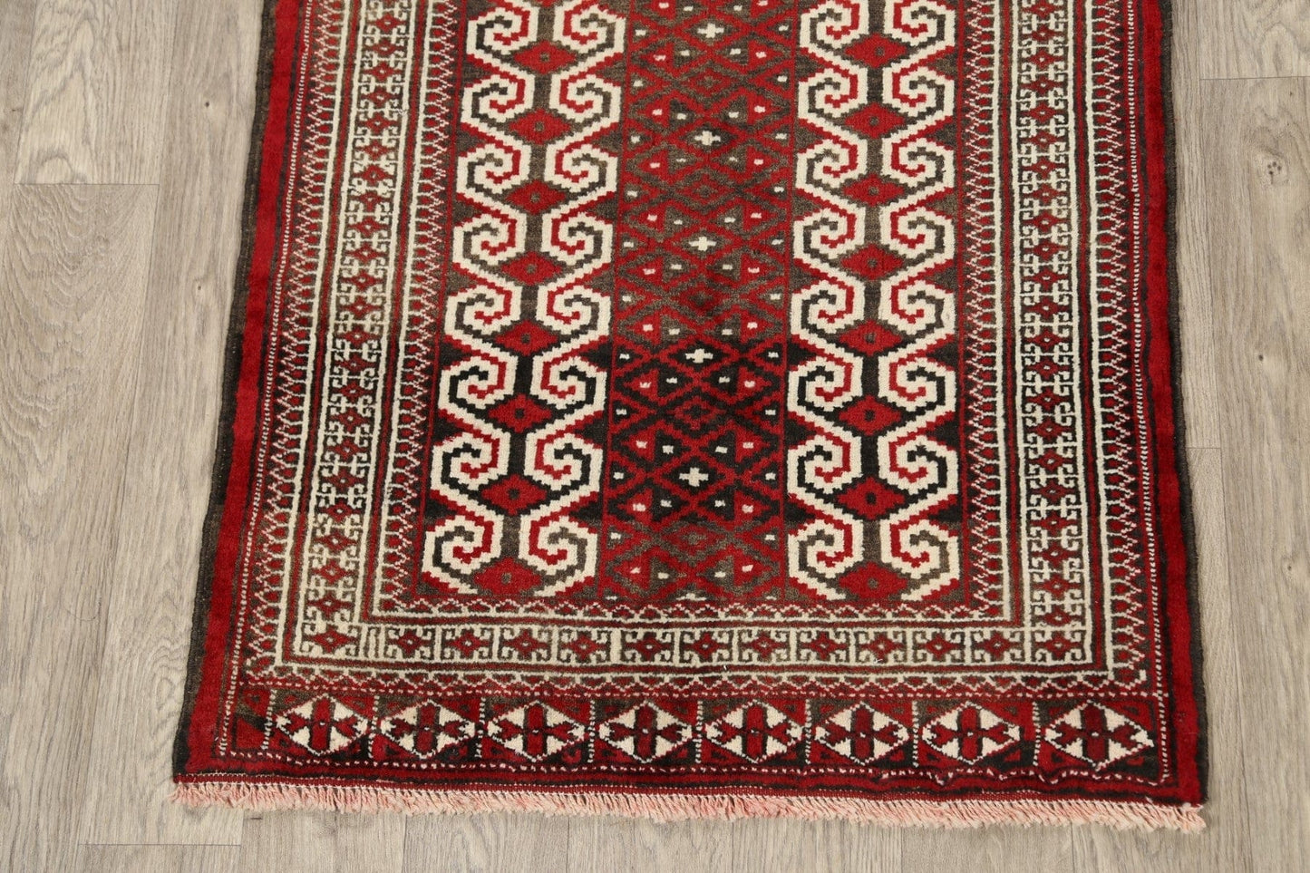 Geometric Balouch Persian Area Rug 3x4