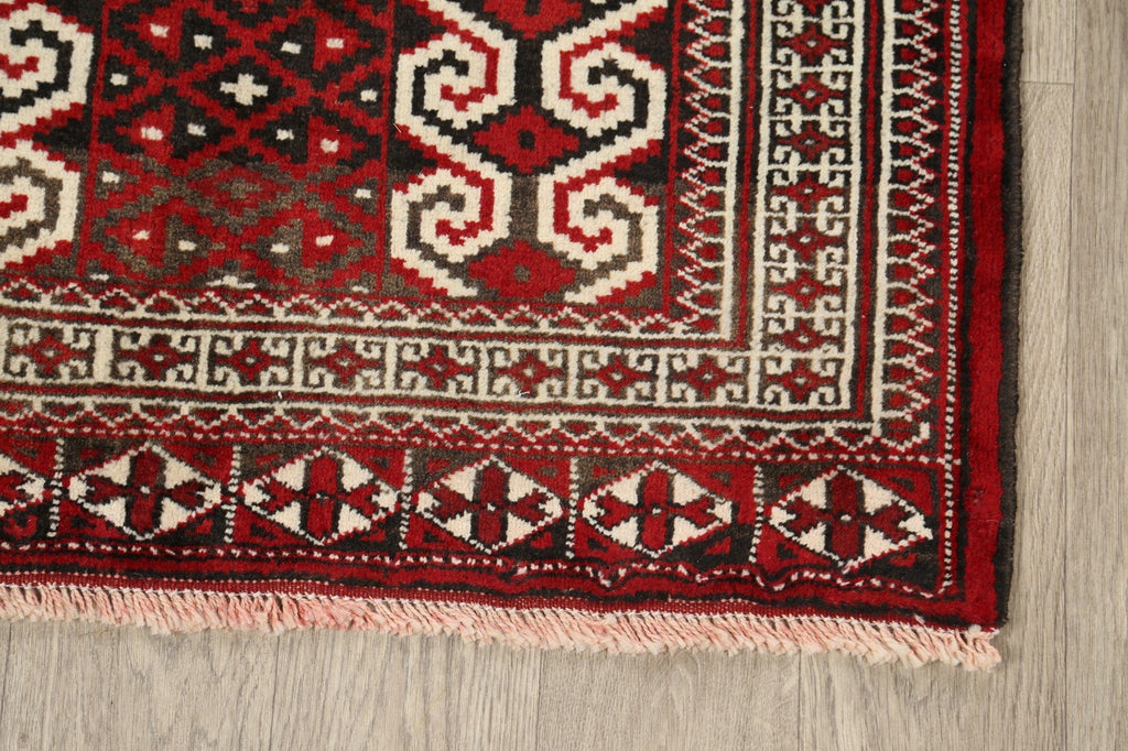 Geometric Balouch Persian Area Rug 3x4