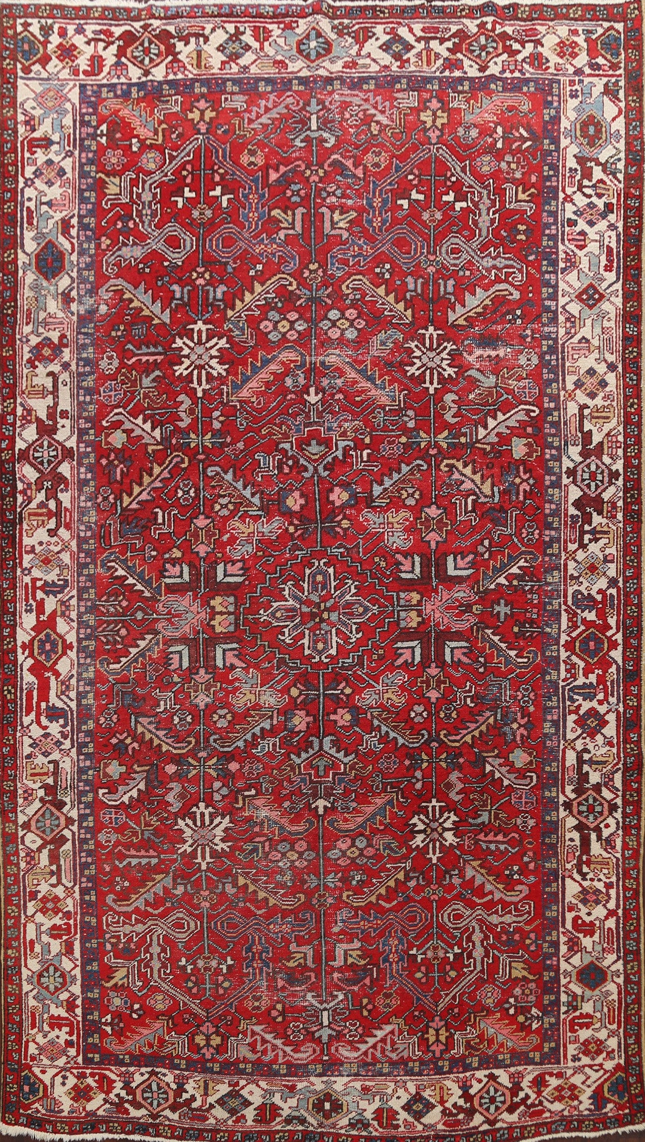 Geometric Heriz Persian Area Rug 8x11