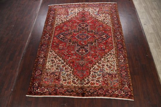 Geometric Heriz Persian Area Rug 9x11