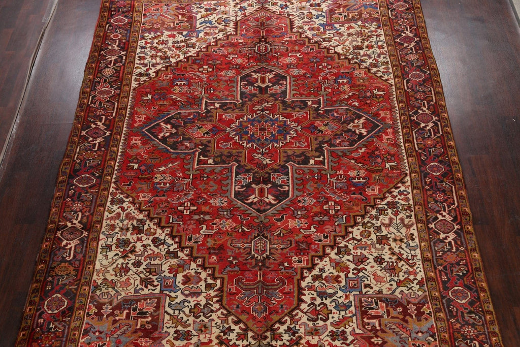 Geometric Heriz Persian Area Rug 9x11