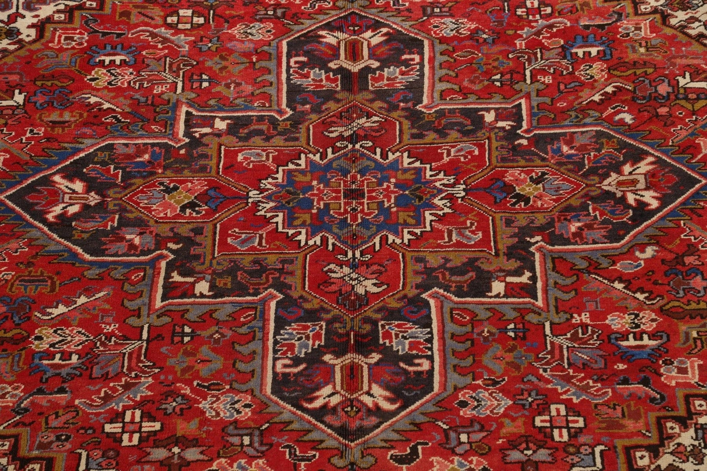 Geometric Heriz Persian Area Rug 9x11