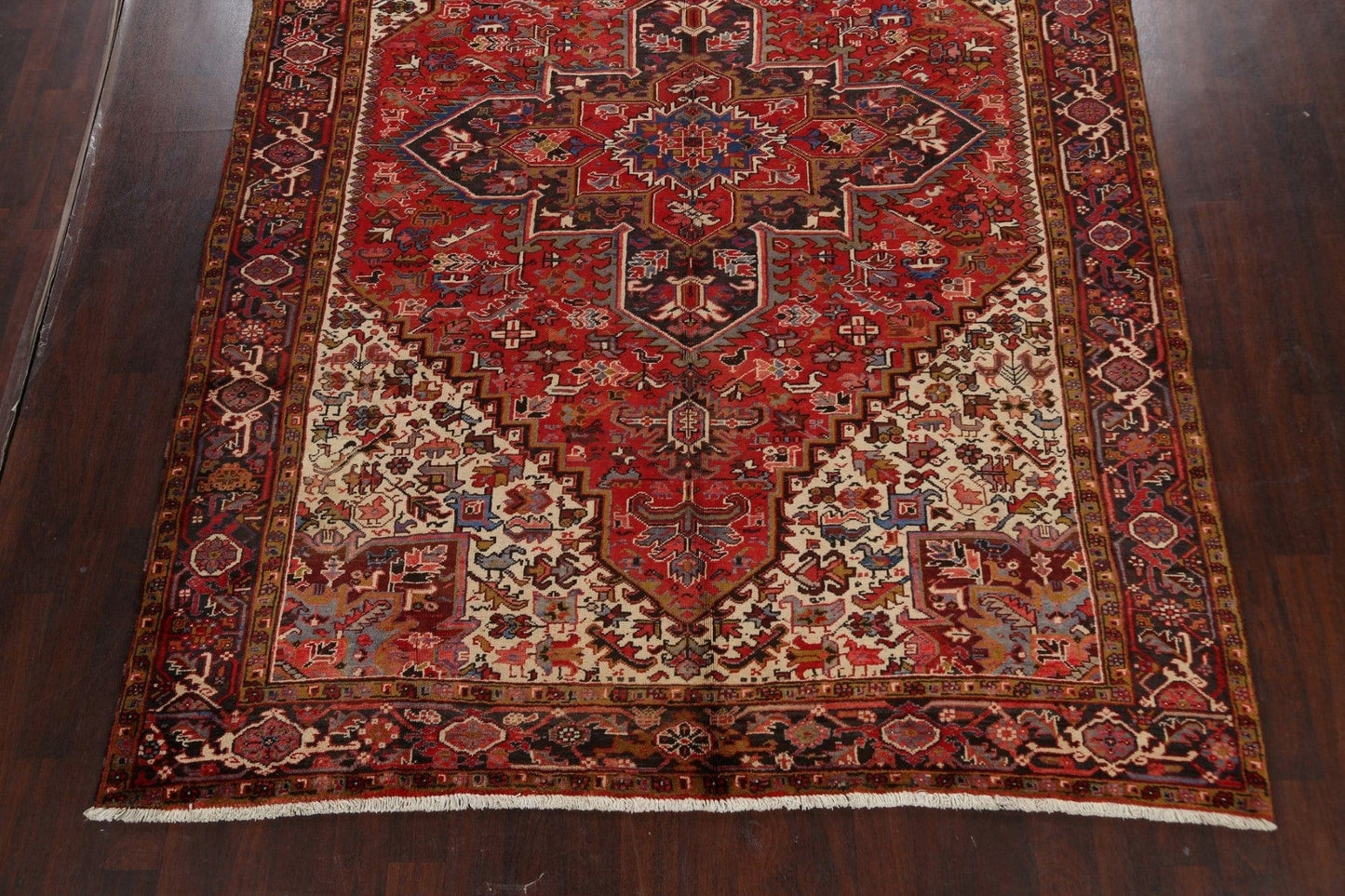 Geometric Heriz Persian Area Rug 9x11