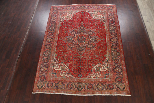 Geometric Heriz Persian Area Rug 8x10