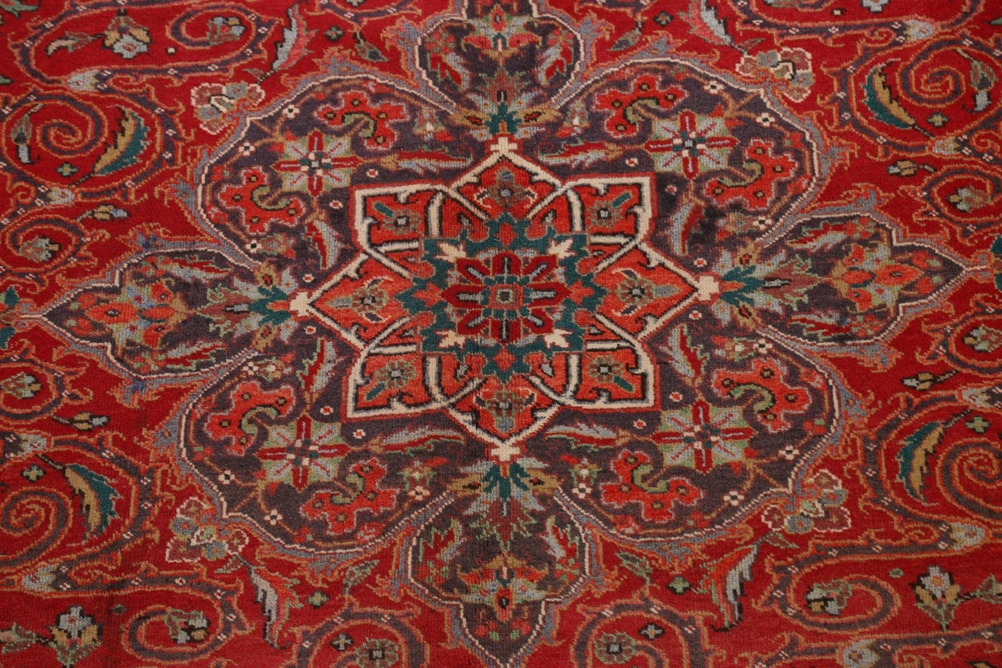 Geometric Heriz Persian Area Rug 8x10