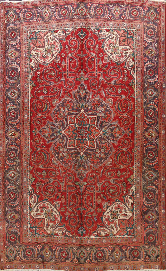 Geometric Heriz Persian Area Rug 8x10