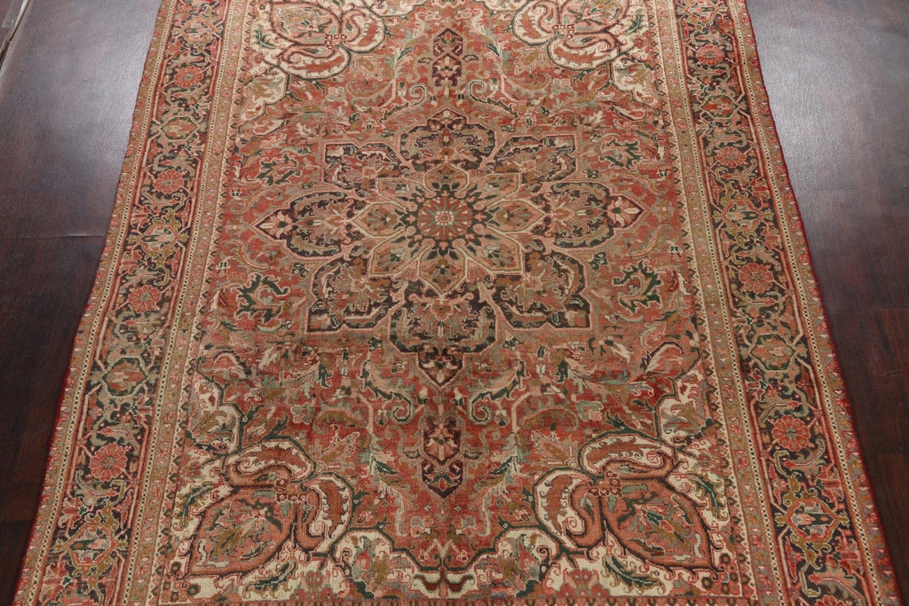 Geometric Heriz Persian Area Rug 8x11